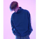ブルー | オーバーサイズタートルネックニット | G.O.C