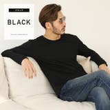 ブラック | roshell(ロシェル)TRUネック長袖Tシャツ | JIGGYS SHOP