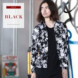 ブラック | ◆SEANA(シーナ)袖襟ワイヤーフラワーシャツ◆ | JIGGYS SHOP