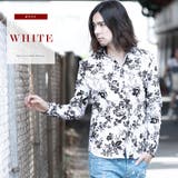 ホワイト | ◆SEANA(シーナ)袖襟ワイヤーフラワーシャツ◆ | JIGGYS SHOP