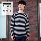 ブラック×ホワイト | ◆USAコットンバスクシャツ◆ | JIGGYS SHOP