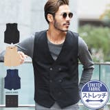 定番◆NIIRUS(ニールス)強撚糸ダブルベスト◆ | JIGGYS SHOP | 詳細画像1