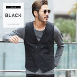 ブラック | 定番◆NIIRUS(ニールス)強撚糸ダブルベスト◆ | JIGGYS SHOP