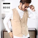 ベージュ | 定番◆NIIRUS(ニールス)強撚糸ダブルベスト◆ | JIGGYS SHOP