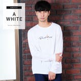Aホワイト | 定番◆USAコットン刺繍ロンT◆ | JIGGYS SHOP