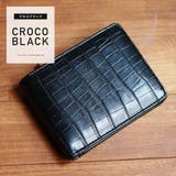 クロコブラック | ◆ネオレザー二つ折り財布◆ | JIGGYS SHOP