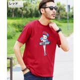 レッド | Tシャツ メンズ 夏服◆天竺スケーターBETTY半袖Tシャツ◆ | JIGGYS SHOP