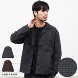 定番◆ウールライク千鳥柄ワークシャツジャケット◆テーラードジャケット メンズ | JIGGYS SHOP | 詳細画像1