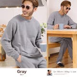 グレー | roshell(ロシェル) 長袖モコニットセットアップルームウエア | JIGGYS SHOP