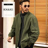 カーキ | ビッグシルエットナイロンMA-1 | JIGGYS SHOP