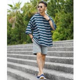 Tシャツ メンズ 夏服 韓国◆ミニ裏毛プリントボーダーTシャツ◆ | JIGGYS SHOP | 詳細画像12