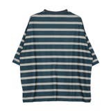 Tシャツ メンズ 夏服 韓国◆ミニ裏毛プリントボーダーTシャツ◆ | JIGGYS SHOP | 詳細画像5