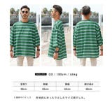 Tシャツ メンズ 夏服 韓国◆ミニ裏毛プリントボーダーTシャツ◆ | JIGGYS SHOP | 詳細画像8