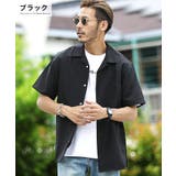 ブラック | 半袖シャツ シャツ メンズ ストリート系◆ポリトロオープンカラーシャツ◆ | JIGGYS SHOP