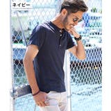 ネイビー | Tシャツ メンズ 韓国 夏服◆スラブ天竺ヘンリーネックTシャツ◆ | JIGGYS SHOP