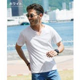 ホワイト | Tシャツ メンズ 韓国 夏服◆スラブ天竺キーネックTシャツ◆ | JIGGYS SHOP