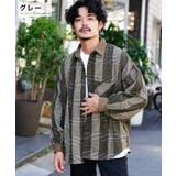 グレー | ◆先染めチェックシャツ オーバーサイズ ドロップショルダー◆ | JIGGYS SHOP