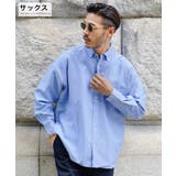 サックス | ◆オックスフォード 長袖 シャツ オーバーサイズ ビッグシャツ◆ | JIGGYS SHOP