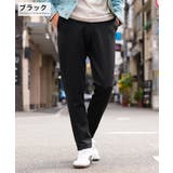ブラック | ◆ポンチテーパードパンツ◆テーパードパンツ メンズ テーパード | JIGGYS SHOP