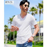 ホワイト | ◆Vネック テレコ Tシャツ◆Tシャツ | JIGGYS SHOP