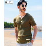 カーキ | ◆Vネック テレコ Tシャツ◆Tシャツ | JIGGYS SHOP