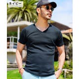 ネイビー | ◆Vネック テレコ Tシャツ◆Tシャツ | JIGGYS SHOP