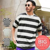 ◆オーバーサイズ ワイドボーダーT◆Tシャツ メンズ | JIGGYS SHOP | 詳細画像1 