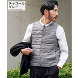 チャコールグレー | ダウンベスト メンズ 中綿ベスト | JIGGYS SHOP