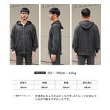 ジップパーカー メンズ パーカー◆ミニ裏毛綿タッチ無地ジップパーカー◆ジップアップ | JIGGYS SHOP | 詳細画像8