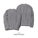 ニット メンズ◆ビッグワッフルクルーニットセーター◆メンズニット セーター | JIGGYS SHOP | 詳細画像8 