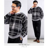 ブラック | チェックニット モヘアニット ◆モヘア調ジャガードチェックニットセーター◆ | JIGGYS SHOP