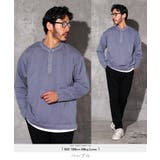 パープル | ◆フェードピグメントヘンリーネックロンT◆ロンT メンズ Tシャツ | JIGGYS SHOP