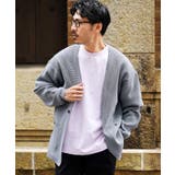 カーディガン メンズ 速乾◆ワッフルガウンカーディガン◆ニットカーディガン | JIGGYS SHOP | 詳細画像15