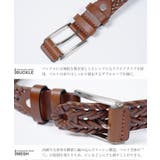 ◆本革編み込み型押しベルト◆ベルト メンズ ブランド | JIGGYS SHOP | 詳細画像9 