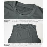 接触冷感 タンクトップ メンズ ノースリーブ スポーツ 鹿の子 ルーズフィット | JIGGYS SHOP | 詳細画像12