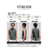 接触冷感 タンクトップ メンズ ノースリーブ スポーツ 鹿の子 ルーズフィット | JIGGYS SHOP | 詳細画像10