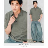 オリーブ | ポロシャツ メンズ メッシュ 接触冷感 速乾 メッシュワイドポロシャツ | JIGGYS SHOP