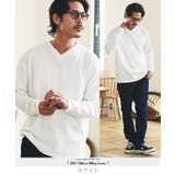 ホワイト | ワッフル ロンT Vネック | JIGGYS SHOP