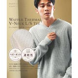 ワッフル ロンT Vネック | JIGGYS SHOP | 詳細画像2