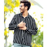 Aブラックストライプ(長袖) | 韓国 メンズ シャツ 服◆オープンカラーシャツ◆ | JIGGYS SHOP