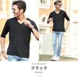 ブラック | Tシャツ メンズ 韓国 夏服◆Vネック無地5分袖Tシャツ◆ | JIGGYS SHOP