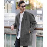 ネイビー | ◆グレンチェックビッグチェスターコート◆ | JIGGYS SHOP