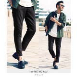ブラック | ◆ストレッチツイル スリムテーパードパンツ◆ | JIGGYS SHOP