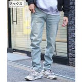 サックス | ◆バックギャザー デニムパンツ◆ウエストゴム デニム | JIGGYS SHOP