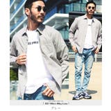 グレー | ◆綿麻ストレッチレギュラー長袖シャツ◆綿麻シャツ レギュラーカラー メンズ | JIGGYS SHOP