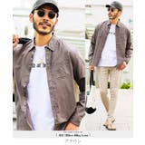 ブラウン | ◆綿麻ストレッチレギュラー長袖シャツ◆綿麻シャツ レギュラーカラー メンズ | JIGGYS SHOP