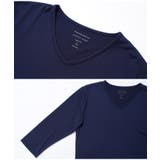 ◆ストレッチVネック無地7分袖Tシャツ◆七分袖 Tシャツ メンズ | JIGGYS SHOP | 詳細画像7