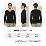 ◆ストレッチVネック無地長袖Tシャツ◆ロンT メンズ Tシャツ | JIGGYS SHOP | 詳細画像7 