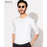 ホワイト | ◆ストレッチVネック無地5分袖Tシャツ◆ ストレッチ ストレスフリーカットソー | JIGGYS SHOP
