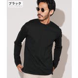 ブラック | ◆コットンクルーネックロンT◆ロンT カットソー メンズ | JIGGYS SHOP
